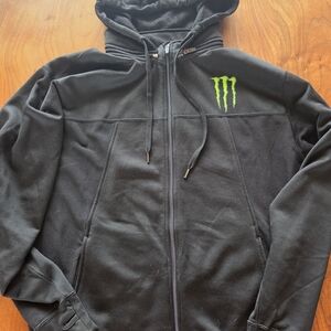 Black Hoodie with Green Logo